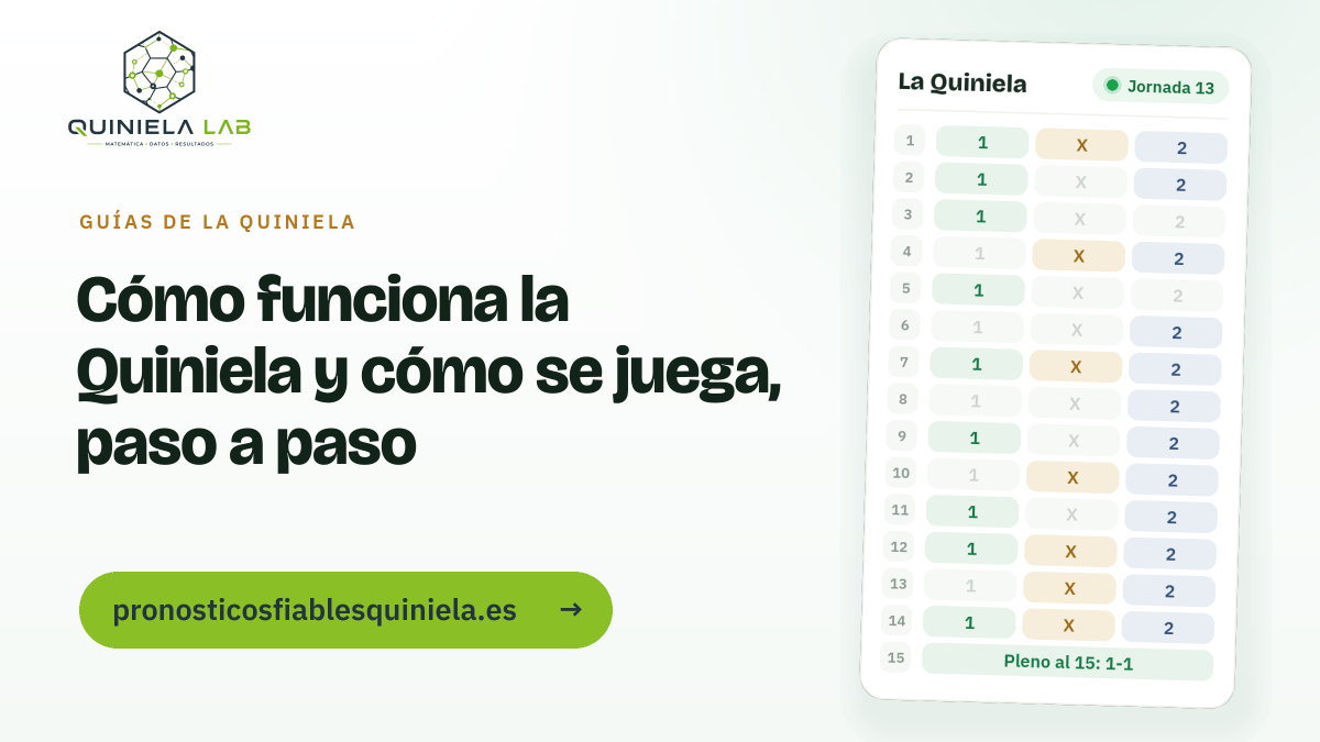 Cómo funciona la Quiniela y cómo se juega, paso a paso